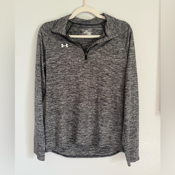 Under Armour Tops - Under Armour Women’s Black and Gray 1/4 Zip Pullover Size Medium